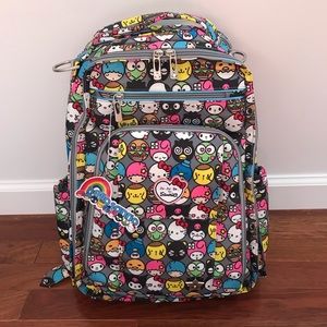 JuJuBe Hello Friends Backpack Diaper Bag
